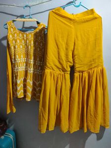 Party Wear Sharara With Chunni