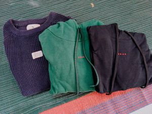 pack of 3 branded sweatshirts size 38-44