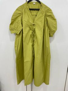 🍋 Luxe Chartreuse Smock Dress: Your Glow Up ✨