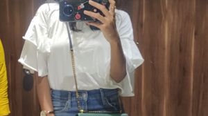 Frill Hand White Top