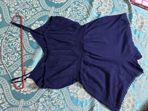 Navy Floral Jumpsuit
