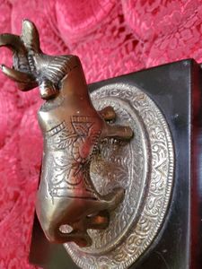 Antic Piece Of The Silver Cow With Her Calf