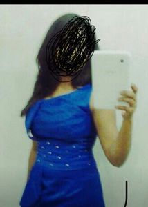Royal Blue One-Shoulder Dress - S