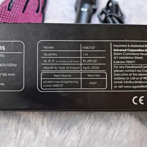 NEW - AGARO HAIR STRAIGHTENING COMB