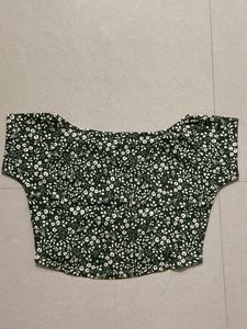 Ginger Floral Print Crop Top