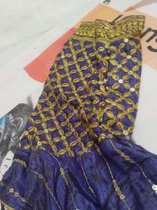 Embroidered Purple Blouse