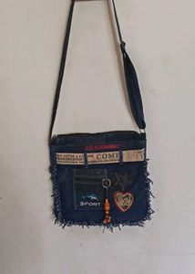 Denim Handmade  Crossbody Bag