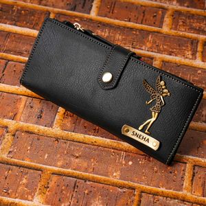 Black Personalized Fairy Wallet