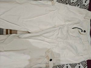 White Cargo Pants