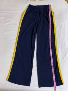 High rise Blue Wide Leg Pants Waist 30