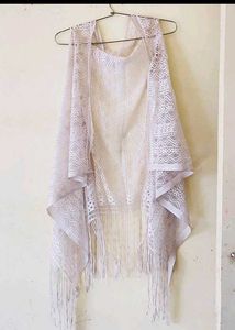 Lace Fringe Vest