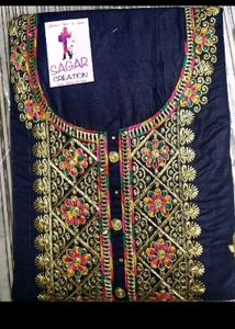 Embroideryb Suit Front Design Bottom 2.50Salwa