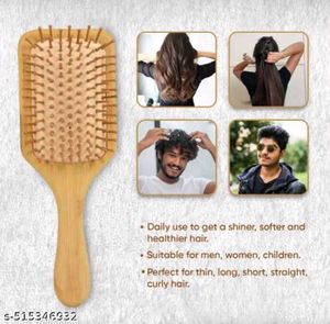 Wooden Paddle Hair Brush