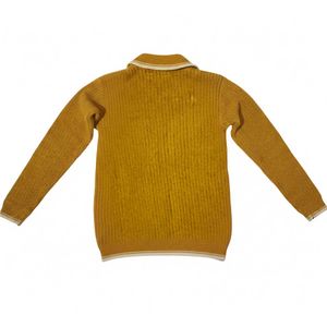Vintage Mustard Sweater - Patterned Knit