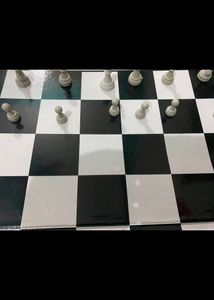 CHESS CARDBOARD WITH COMPLETE SET