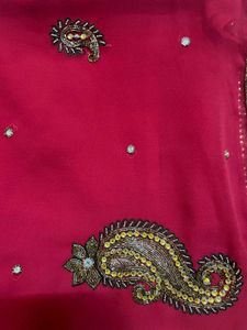 Saree With Stitch Blouse