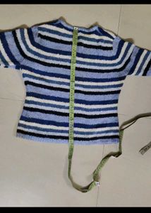 Striped Knit Sweater/ top