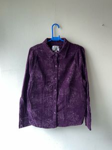 Elegant Purple Floral Shirt