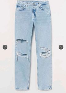 Ripped Light Wash Jeans