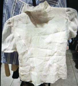 White Embellished Top