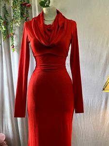 Newme Hooded Long Maxi Dress