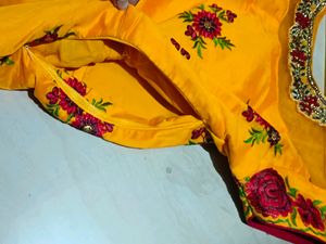 Yellow Anarkali Dress