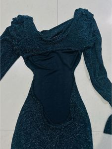 Open Back Glittery Dress