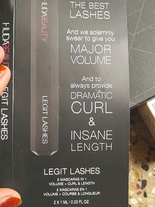 HUDA BEAUTY LEGIT LASHES WITH TAG