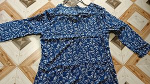 Blue Comfortable Topwear ( Wore Once/Twice )