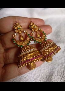Matte Finish Big Butti Earrings