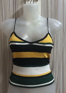Striped Knit Cami Top
