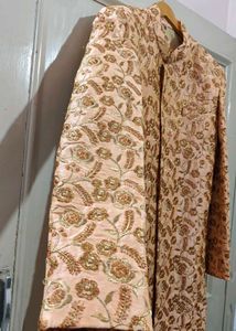 Peace Floral Design Sherwani For Men