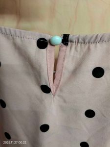 Pink Polka Dot Top