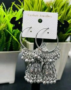 Combo Set Of 4 Silver Jhumkas 💗✨