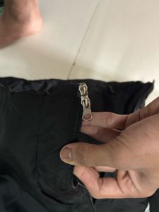 Heavy-Duty Black Puffer Windbreaker