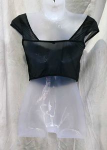 26211.Garage Black Corset Top