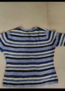 Striped Knit Sweater/ top