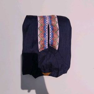 Elegant Navy Blue Kurta