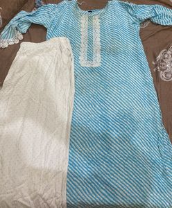 Plus Size Cotton Kurti And Palazzo