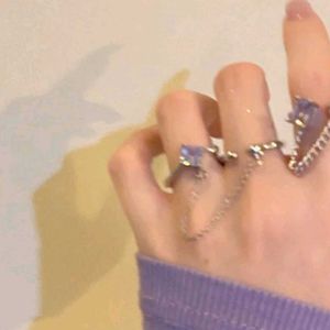 Rhinestone Ring Set