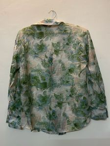 Diwali Sale Offer🪔 Polyester Green Floral Shirtir