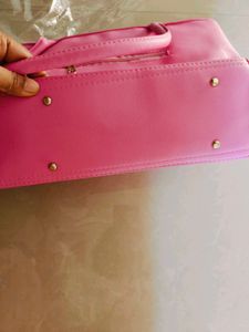 Pink Quilted Handbag