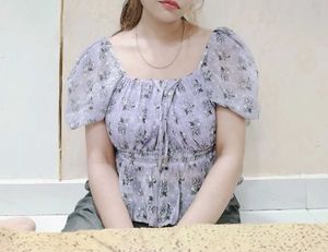 Floral Puff Sleeve Top