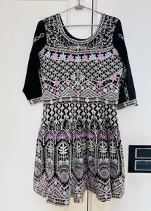 Black embroidered Kurta