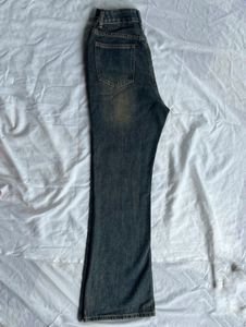 Trendy Wash Destressed Bootcut Jeans