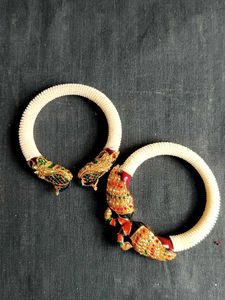 Traditional Indian Peacock 🦚 Bangles Set