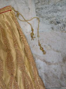Golden Lhenga Skirt