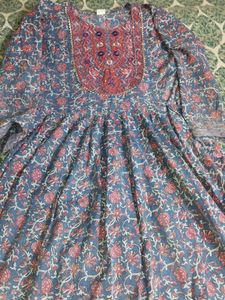 Floral Print Ethnic Kurta Dress