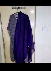 Purple Anarkali Set