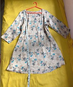 Floral Satin Tunic Top